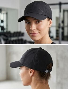 Puma Performance Black Women's Baseball Cap Adjustable.